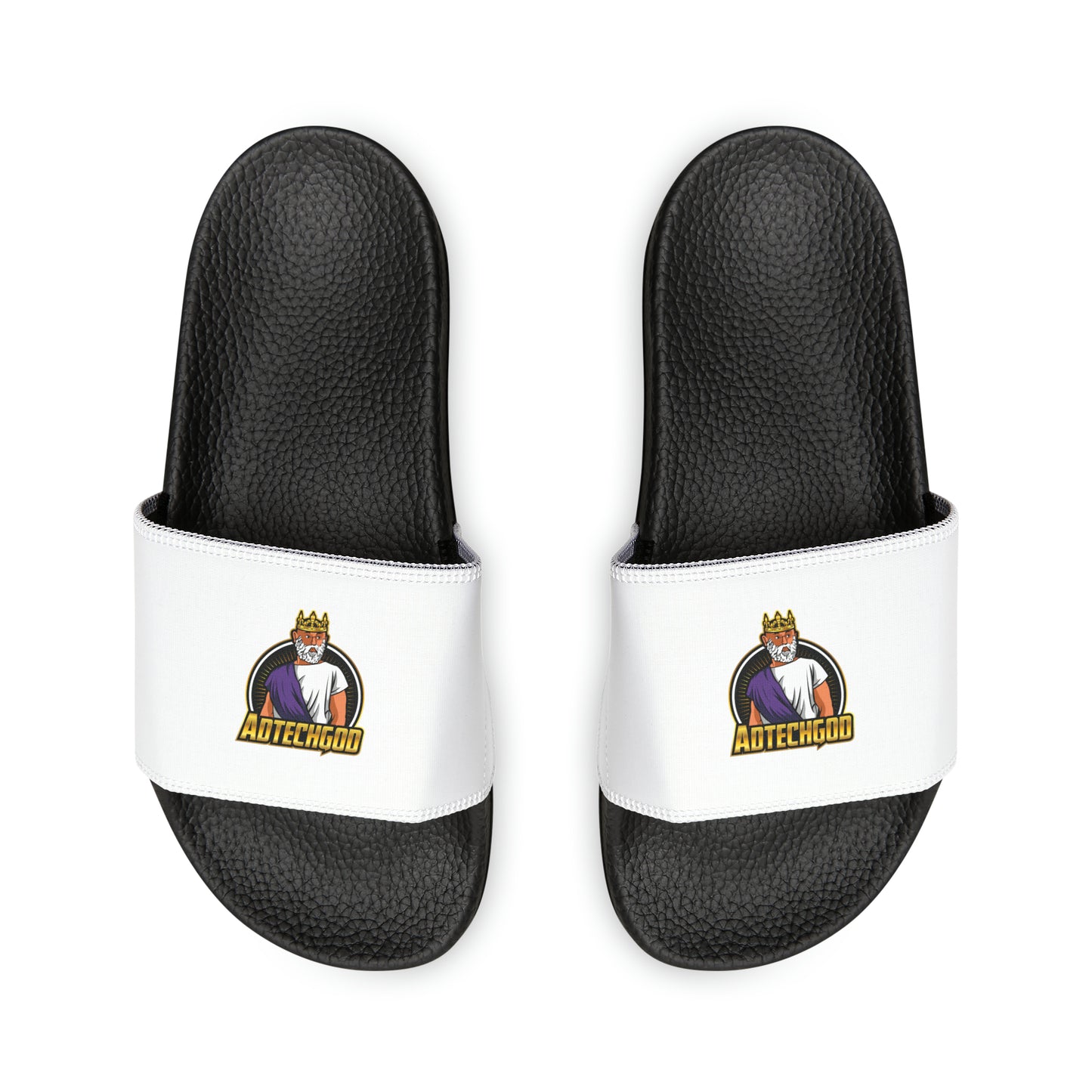 AdTechGod Women's PU Slide Sandals