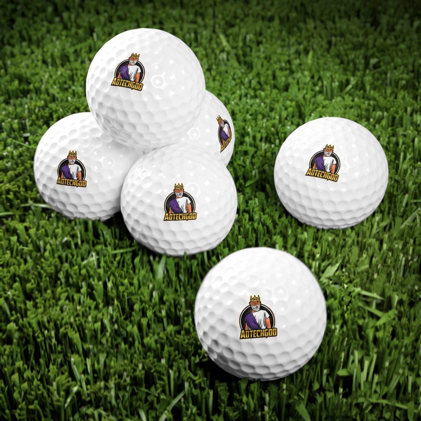 AdTechGod Golf Balls, 6pcs