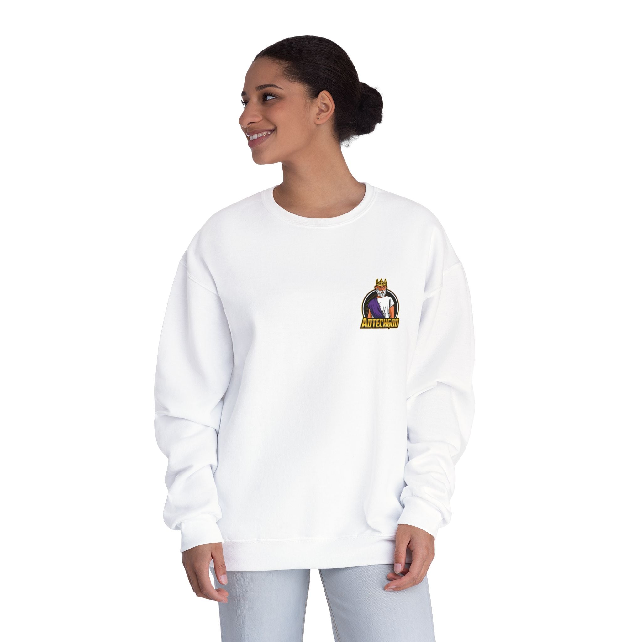 トップス chiiiibag Logo Crewneck Sweat AdTechGod Cozy Unisex NuBlend® Crewneck Sweatshirt with Fun